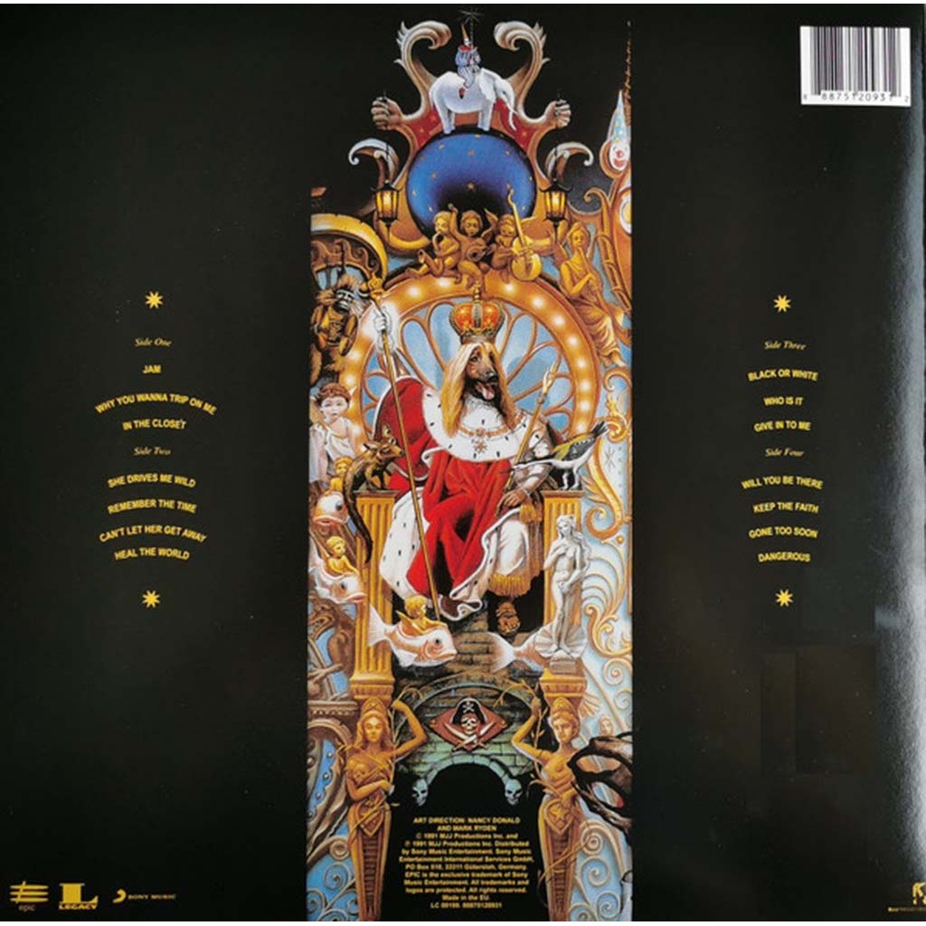 Michael Jackson – Dangerous (LP, 1991) | Описание, треклист